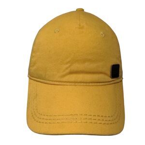 ROXY Strapback Hat Yellow One Size Adjustable Vented Holes Patch Blank